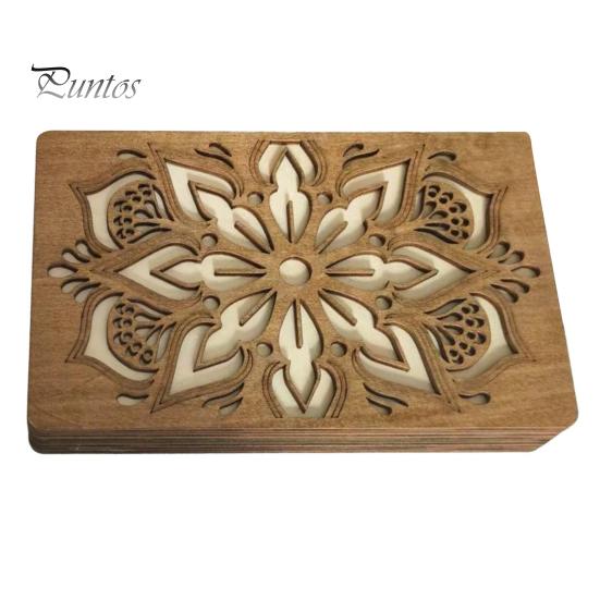 

Органайзер для хранения бусин, деревянный ящик для хранения с крышкой, многоярусный лоток для сортировки бусин, органайзер для принадлежностей для работы с бисером для любителей рукоделия L