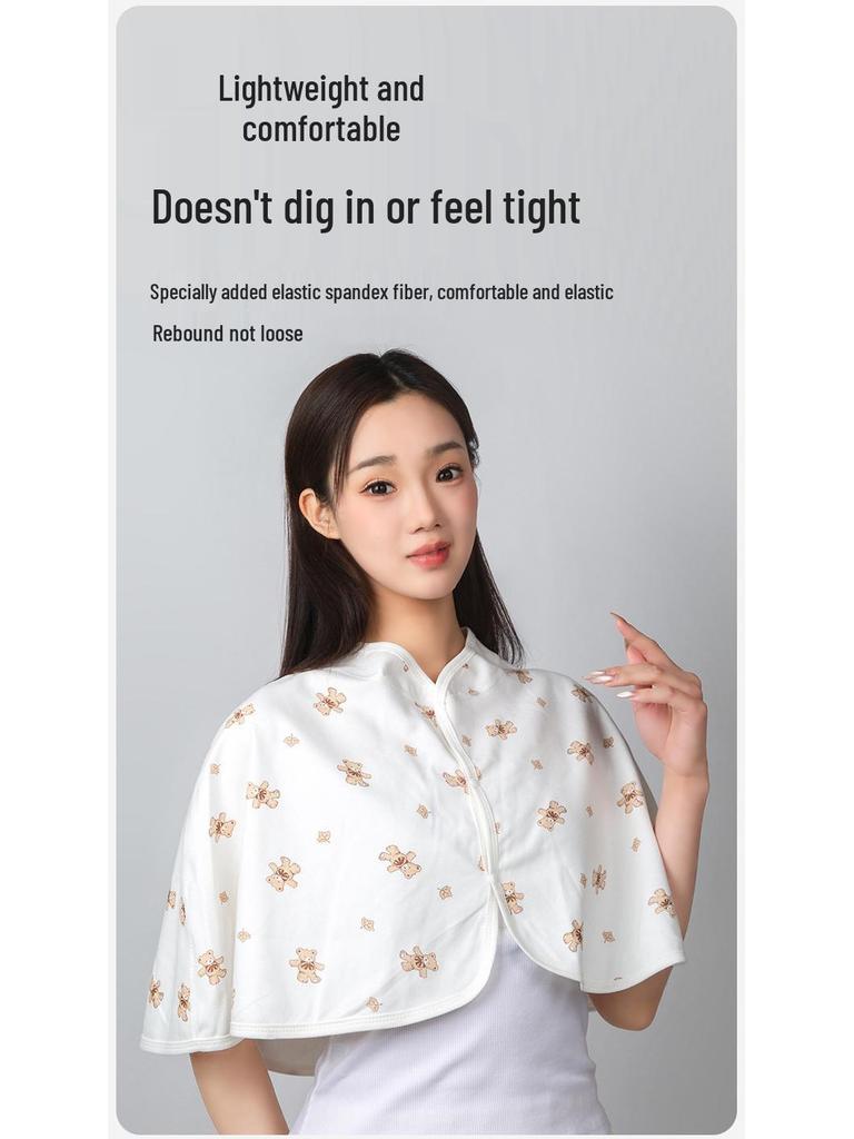 Extra großer weicher Plüsch-Postpartum-Schal: Hautfreundlicher Schulterwärmer für Zuhause & Büro