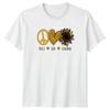 Peace Love Sunshine Unisexs TShirt Sunflower Lifestyle Birthday Gift For Her