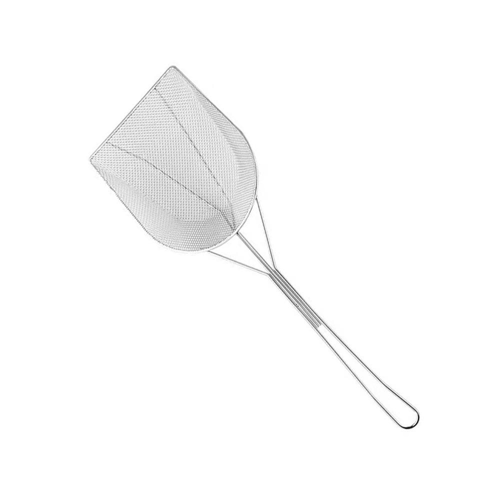 Durable 304 Stainless Steel Filter Spatula Coarse Mesh Premium Fine Mesh Filter Heat Resistant Fine Mesh Filter Spoon Tool