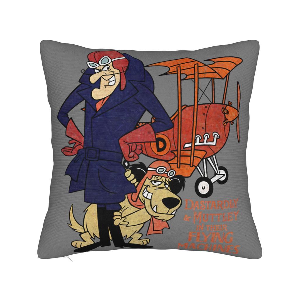 Wacky Races Muttley Satanas Pillowcase Soft Fabric Cushion Cover Decor  Pillow Case Cover Home Wholesale 40X40cm