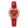 1PC Watch Women's Fashion Simple Temperament Retro Love, Heart-shaped Quartz Watch Small Student Women's Watch Fashion Watch