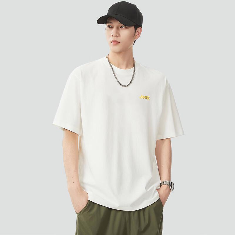 Jeep Men's Heavyweight Drop-Shoulder Cotton T-Shirt