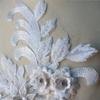 Appliques 3D Flowers Embroidery Sew Patch Rhinestone DIY Embroidered Appliques Wedding Gown Appliques