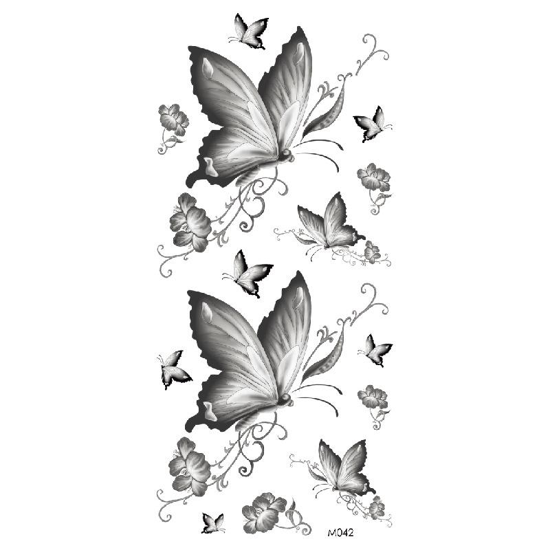 Realistic Bright Animal Totem Waterproof Rose Tattoo Stickers