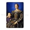 Portrait Of Eleanor Of Toledo Bronzino Thesoulofart Metal Sign Designing Garage Personalized Wall Plaque Tin Sign Poster