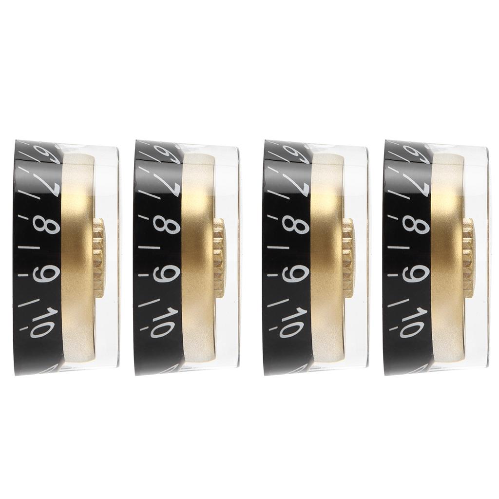 4 Stück Zylinderknöpfe E-Gitarren Lautstärkeregler Potentiometer für LP Gerader Zylindertyp