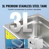 Ultrasonic Cleaner with Digital Timer & Heater, Professional Ultra Sonic Jewelry Cleaner, Stainless Steel Heated Cleaning Machine for Glasses Watch
