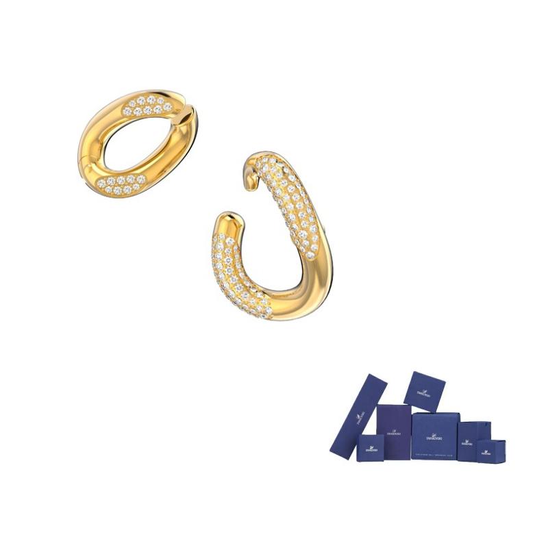Swarovski Dextera Clip On Earrings Womens F-Original brand box золотой
