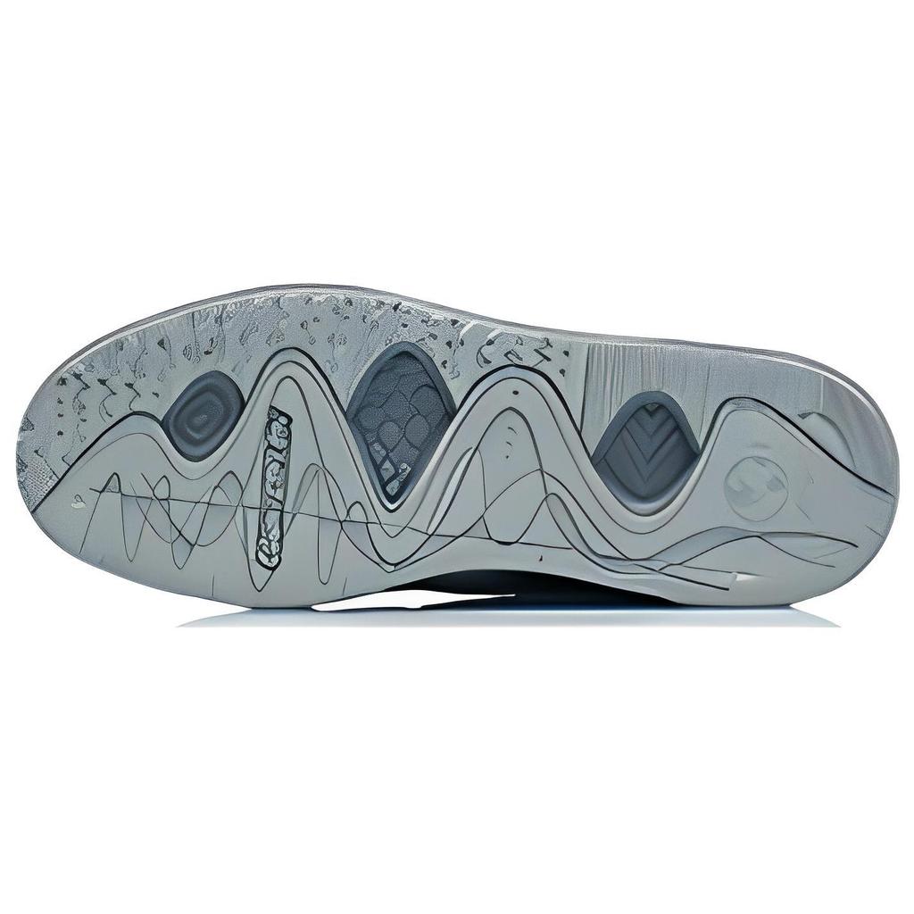 Li Ning CF Lightweight Abrasion Resistant Low Top Skateboard Shoes Men's Stone Gray AGCR289-3