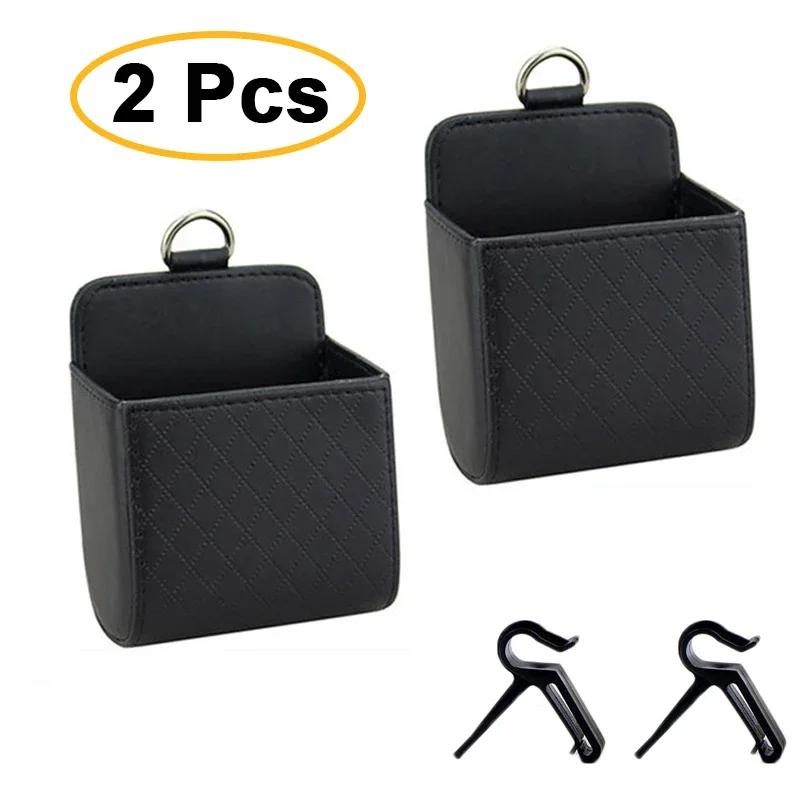 Universal Car Air Vent Storage Bag Organizer Auto Air Outlet Phone Storage Box Multifunctional Interior Car Pocket Organization