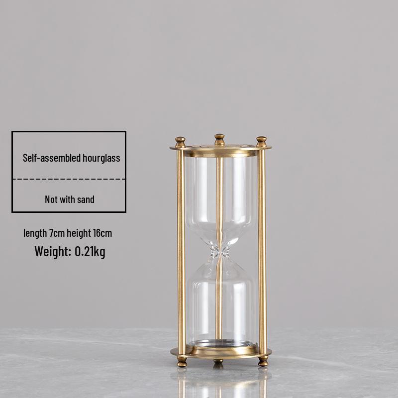 Moderní minimalistické přesýpací hodiny: Sestavitelná luxusní písková dekorace, Stolní ozdoba s tekutým pískem, Kreativní dárek k narozeninám.