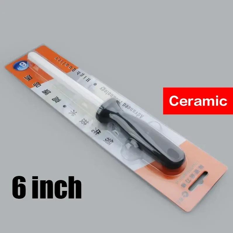 Knife Sharpener Ceramic Stick With ABS Handle Professional Kitchen Knife Sharpening Tool 6/8/10/12inch