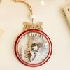 Wooden Christmas Tree Hanging Ornaments Santa Claus Snowman Colorful Xmas Tree Decorations Christmas Ornaments