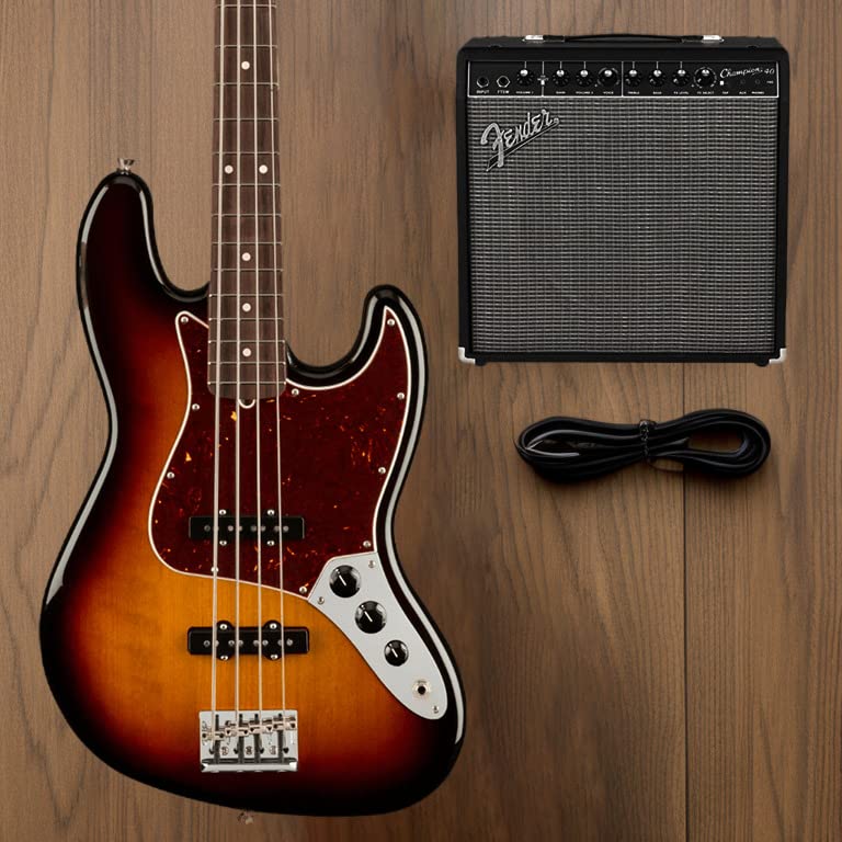 Fender Electric Bass American Professional II Jazz Rosewood Sunburst Bass®, Fingerboard, 3-Color