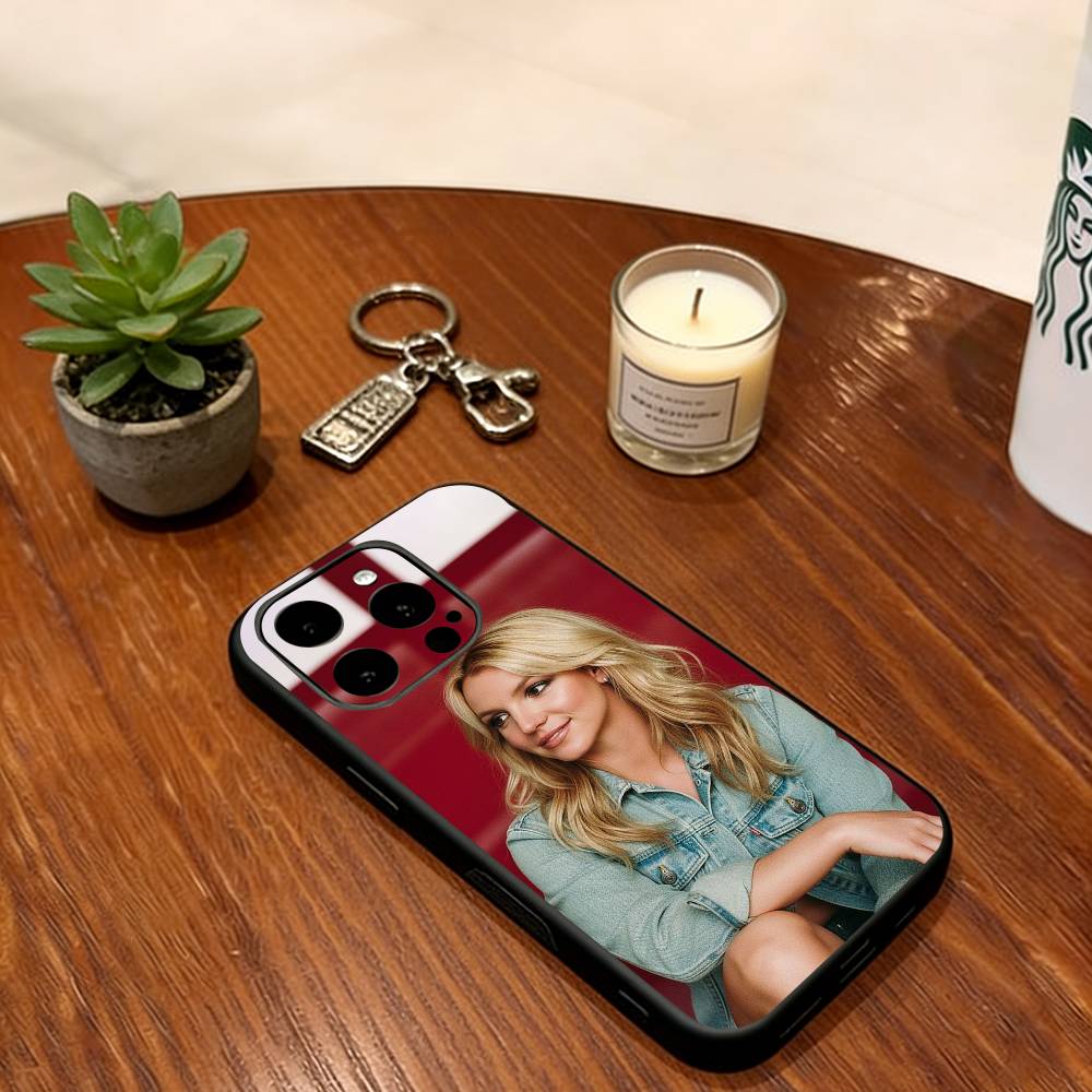 Britney Spears Phone Case  Soft  Silicone black For IPhone 17 16 15 14 13 12 11 X XR Plus Pro Max Plus iPhone17Air