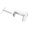 PATIKIL Universal Desk Table Mount Clamp with Adjustable Screws for Hole Microphone Lamp White C-Shaped 7mm/12mm Diameter, Arm, Stand,
