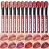 12 Colors Matte Lipstick Pen Waterproof Nude Lip Gloss Makeup Long Lasting Non-Stick Cup Sexy Women Velvet Red Lip Tint Cosmetic