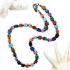 Bohemian 7-Color Chakra Emperor Stone Simple And Fashionable Square Grain Short Scarf Necklace Popular First