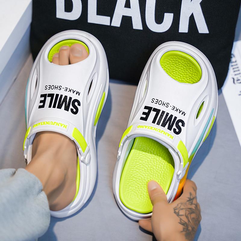 Hot Sale Summer Men's Slippers Fashion Mens Non-slip EVA Platform Beach Shoes Outdoor Man Sandals Classic Soft Couple's Slipper