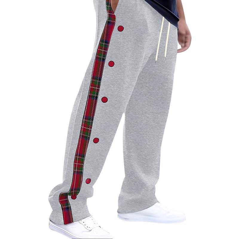 

Мужские винтажные сетчатые повседневные спортивные брюки с завязками на шнурке, модные удобные прямые брюки, уличные мужские брюки 3XL светло-серый