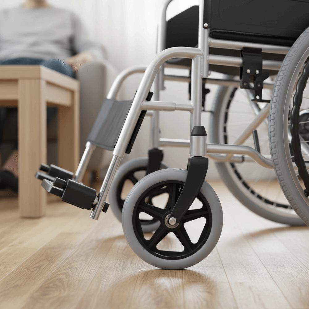 Smooth Flexible Replacement Wheels Heavy Duty Shopping Cart Wheels Travelling Trolley