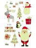 Ricalon Glow-in-the-Dark Waterproof Christmas Temporary Tattoos for Kids
