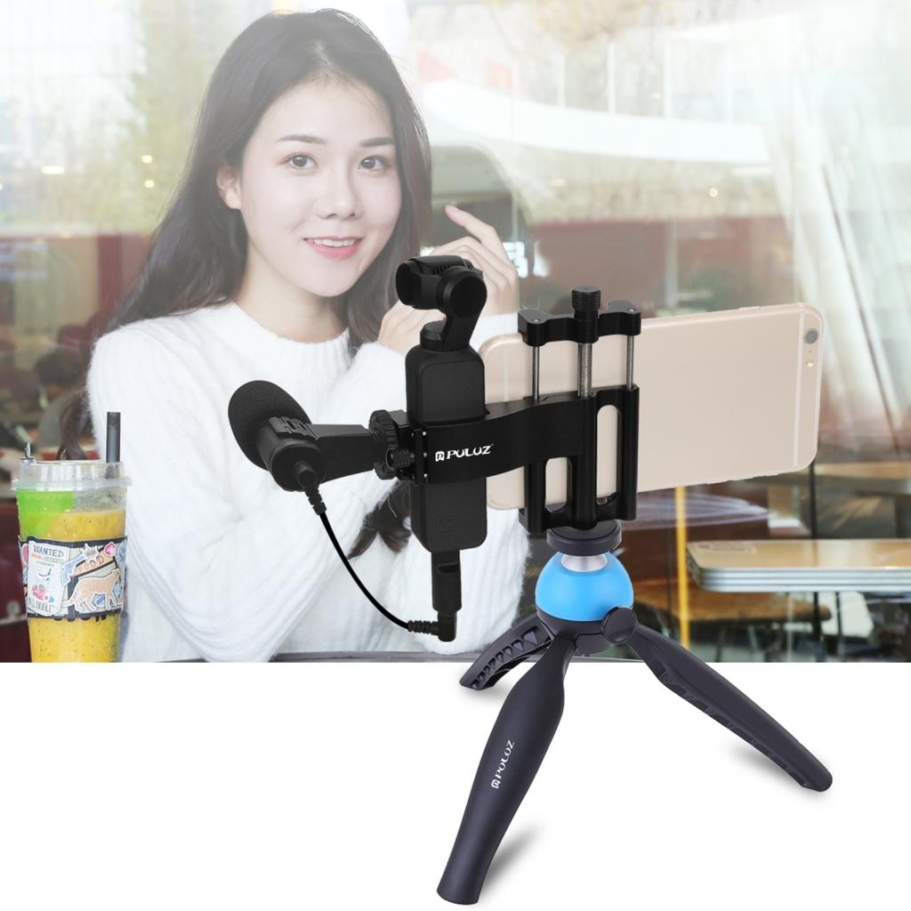 PULUZ PU333 Für DJI Osmo Pocket/Pocket 2 Kamera Handyhalter Halterung Aluminiumlegierung Handgriff Ständer