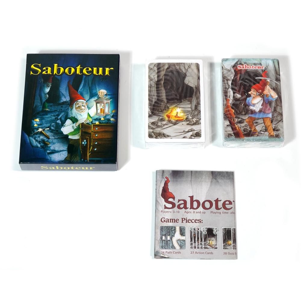 English Saboteur Board Game Cards Table Games for Families Party Dwarf Gold Mine Digging Miner