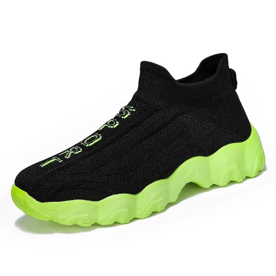 Men's and Women's Casual Sports Shoes, Breathable and Anti-slip, Large-sized Thick-soled Running Loafers for Coupless Men Shoes