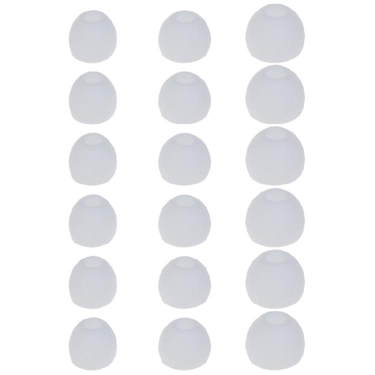 Насадки для наушников, амбушюры, сменные насадки для внутриканальных наушников, 18 пар мягких силиконовых насадок с отверстием для коннектора 3,8 мм белый