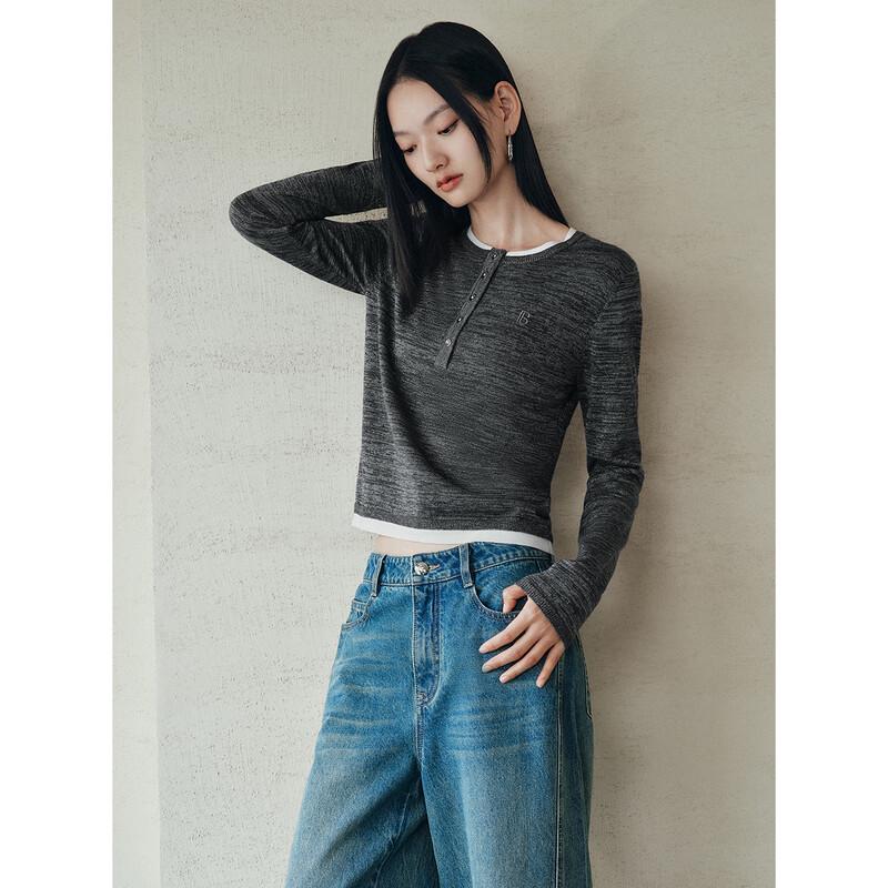 Peacebird Women's Color Block Knit Sweater