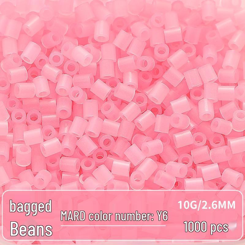 Clear Puzzled Beans Special Color Refill Pack, Black & White, 2.6mm Handmade DIY Fuse Beads Toy Set