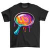 Magnifying Paint Drip Design T-Shirt Mens Womens Tees Top - A Colorful Adventure! Funny T-Shirt Mens Womens Tees Top, Unis