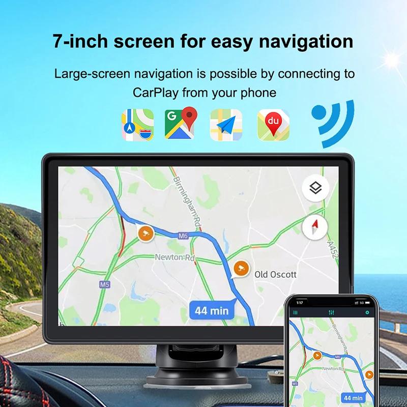 Universal 7 Zoll Autoradio Automotive Multimedia Wireless Carplay Android Auto Video Player Touchscreen Auto intelligente Systeme