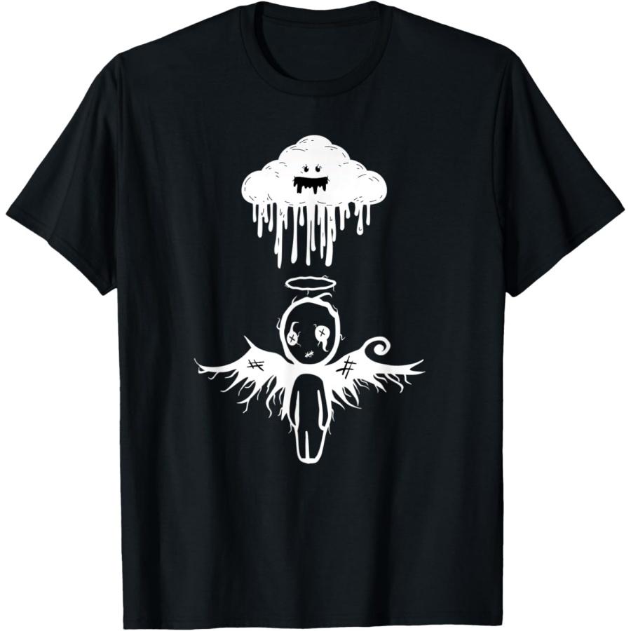 Unisex T-shirt Aesthetic Alt Outfit Gothic Grunge Sad Angel Kawaii Cloud T-Shirt