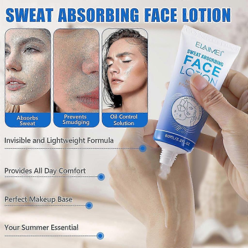 Anti-sweat Cream, 60ml Face Forehead Scalp Sweat Control for Men Women