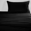 Soft Bed Sheets Set Bedspread Deep Pocket High Quality Bedding Set Black TWIN Size 3Pcs