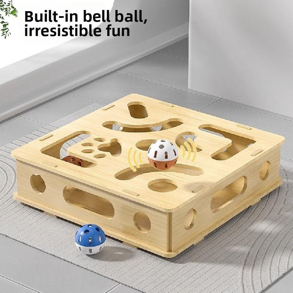 Creative Pet Puzzle Track Toy Funny Cat Exercise Toy Interactive Cat Puzzle Box  Cat Supplies