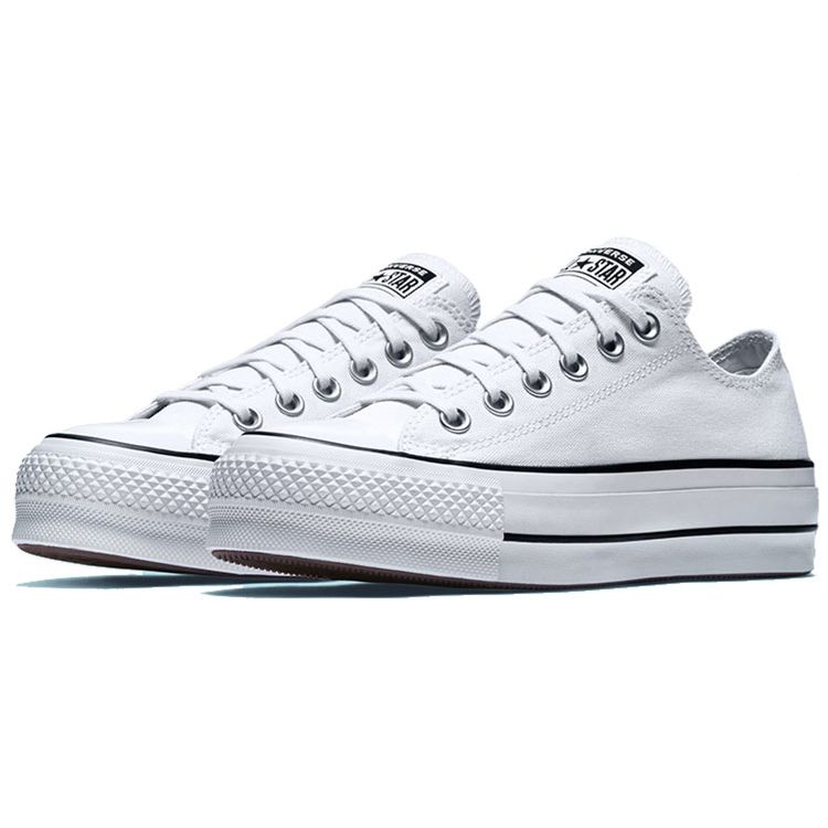 Converse Chuck Taylor All Star Lift Ox White Black Women Sneakers 560251C