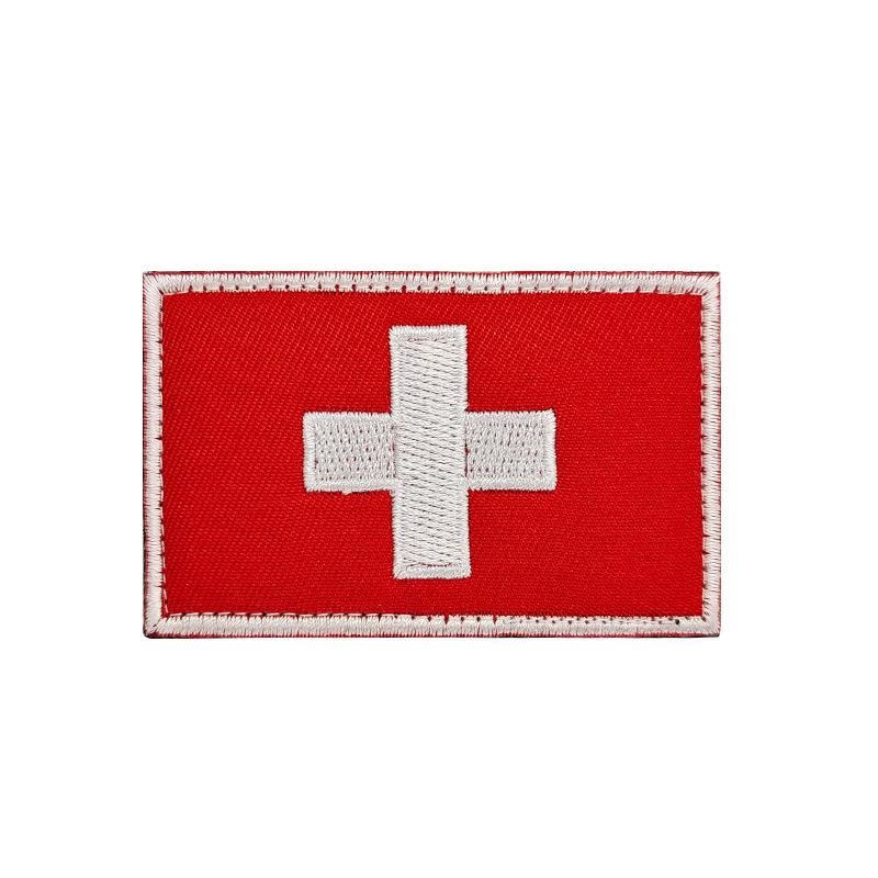 European Flags Embroidered Patches for Bags & Hats - Morale Badges with Hook, Loop & Iron-On Backing