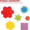 Drewniane Klocki Wzorcowe Zestaw 155 Sztuk Puzzle Kształty Geometryczne Przedszkole Tangram Zagadki Umysłowe Wczesna Edukacja Montessori dla Dziecka