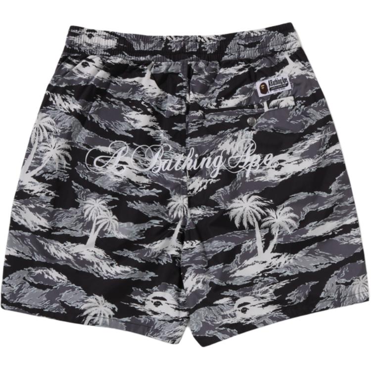 A Bathing Ape palm-tree printed shorts 0ZXSPM153312O