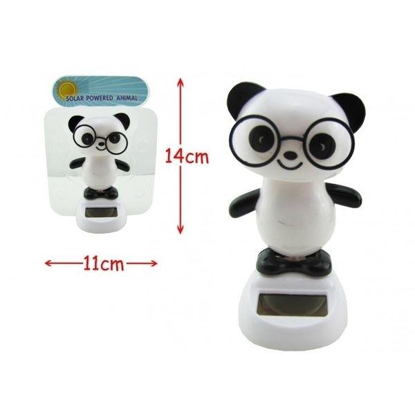 Figurină animată cu panda solară Panda cu energie solară
