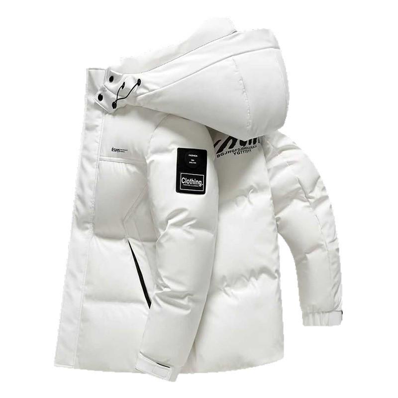 Chaqueta de plumón de pato blanco de alta capacidad de relleno para hombre, invierno 2025