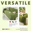 Chenille Waterproof Sofa Towel Blanket Multipurpose Cover for Decoration Universal All Seasons Couch Blanket Solid Cream Style