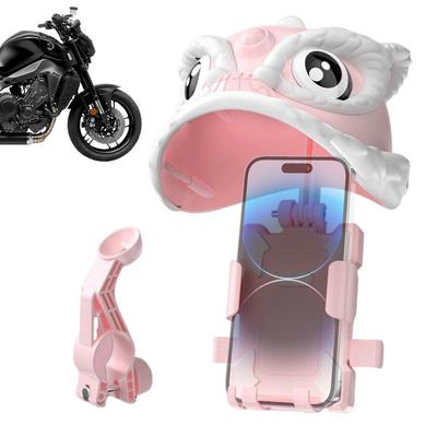 Phone Holder For Motorcycle Waterproof Stable Phone Holder With Lion Hat Phone Cradle Multifunctional Navigation Stand With