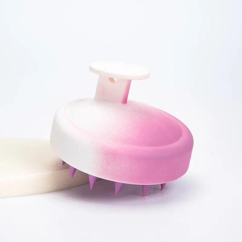 Silikon Shampoo Pinsel Kopf Kopfhaut Massage Kamm Haar Waschen Kamm Körper Massage Pinsel Bad Dusche Pinsel Salon Friseur Werkzeug