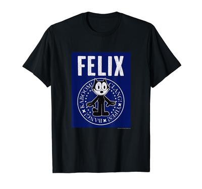 Felix the Cat (CLANG, YIPES, BANG, KABOOM! NAVY) T-shirt