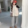Kids Girls Fleece Vest Warm Winter Zip Up Jacket Trendy Outerwear